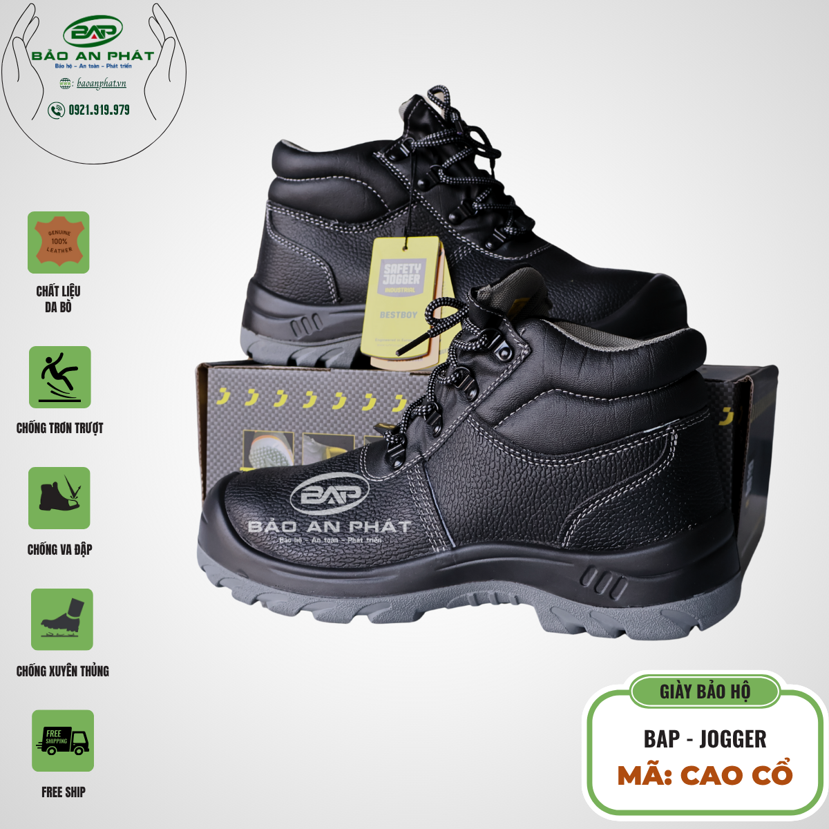 GIÀY BẢO HỘ JOGGER CAO CỔ