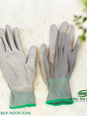 GĂNG TAY PHỦ PU NGÓN XÁM