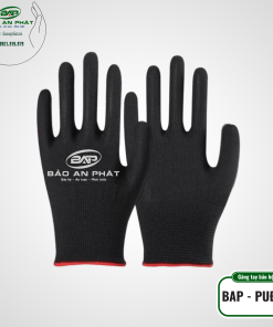 GĂNG TAY ĐEN PHỦ PU 11 GANG TAY BAP GNC SAFETY