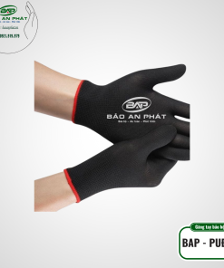 GĂNG TAY ĐEN PHỦ PU 9 GANG TAY BAP GNC SAFETY 3