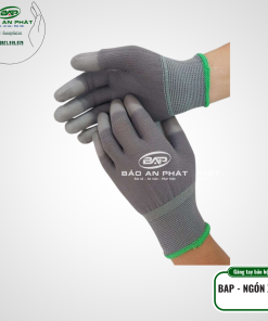 GĂNG TAY PHỦ PU NGÓN XÁM