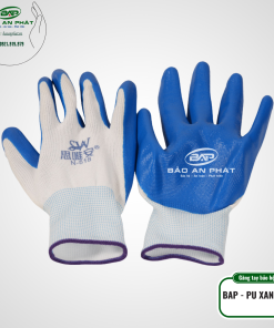 GANG TAY BAP PU XANH TQ 2