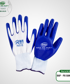 Trang chủ 118 Alternative view of GĂNG TAY PHỦ PU XANH TQ