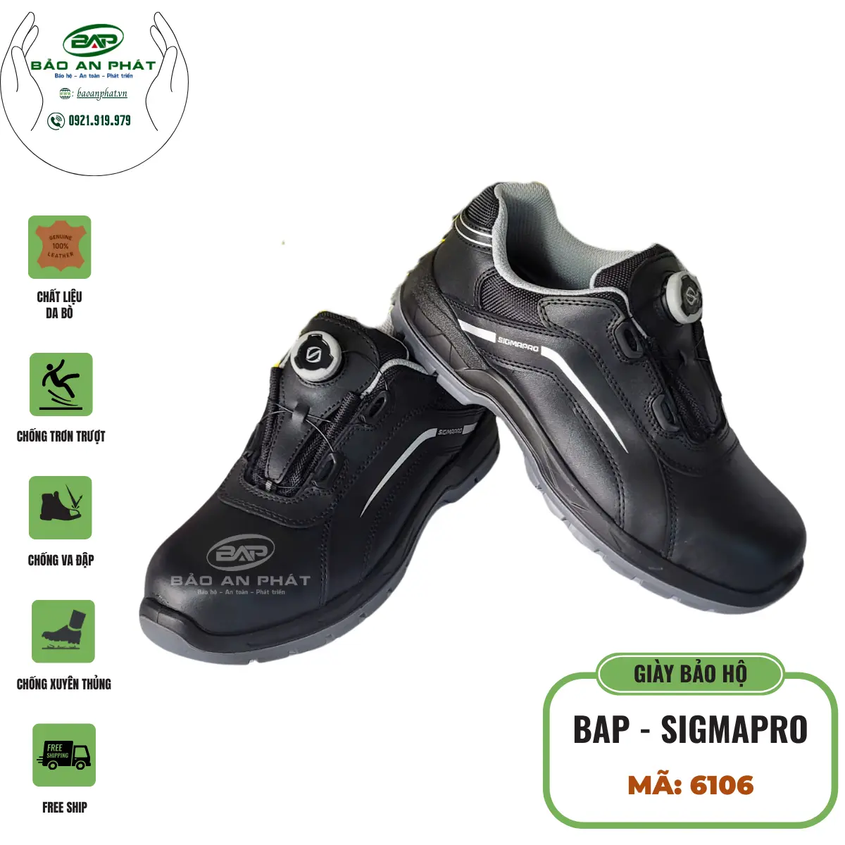 GIÀY BẢO HỘ BAP SIGMAPRO 6106