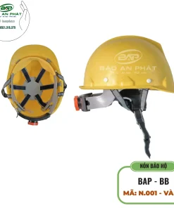 NÓN BẢO HỘ LAO ĐỘNG BAP 15 - BB N.001 VÀNG