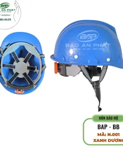 NÓN BẢO HỘ LAO ĐỘNG BAP 17 - BB N.001 XANH DƯƠNG