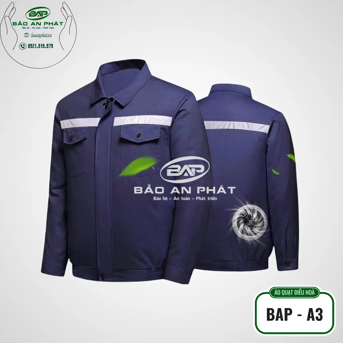 Áo điều hoà BAP-A3 (CHƯA BAO GỒM QUẠT & PIN)