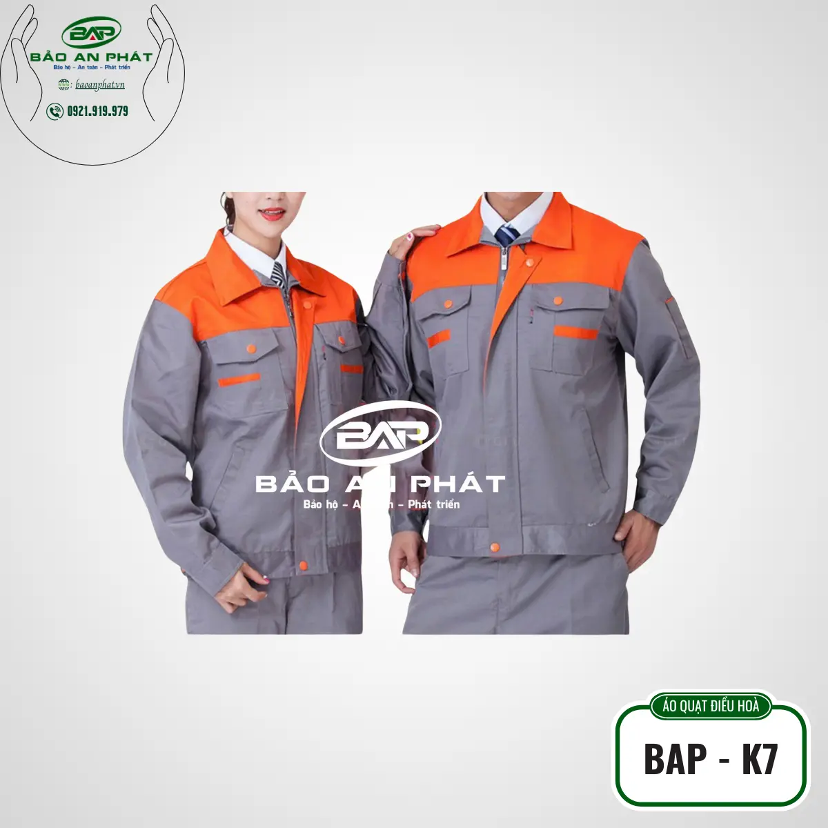 Áo Kaki có khoá BAP-K7